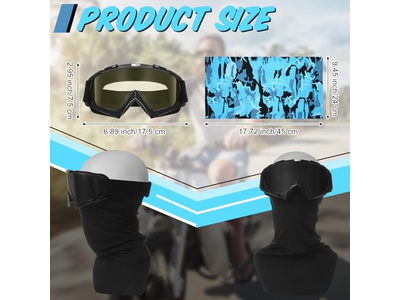 5 Pcs Motorcycle Dirt Bike Goggles for Men Women