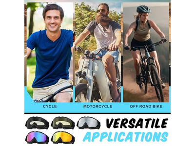 5 Pcs Motorcycle Dirt Bike Goggles for Men Women