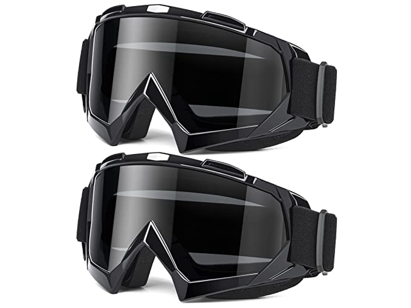 Adult Dirt Bike Goggles 2-Pack ATV Motorcycle Goggles