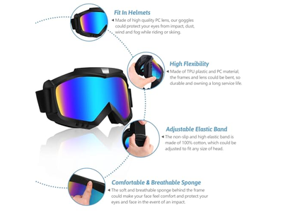 Dirt Bike Goggles, Motorcycle Goggles ATV Goggles