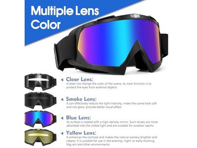 Dirt Bike Goggles 2 Pack ATV Goggles Motocross