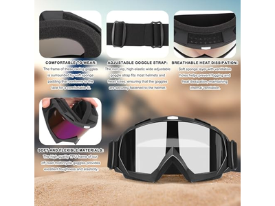 Dirt Bike Goggles 2-Pack Motorcycle Goggles