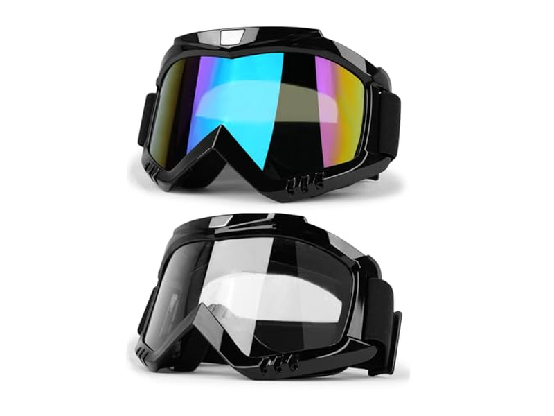 Dirt Bike Goggles ATV Goggles 2 Pack Motorcycle Goggles For Men Women
