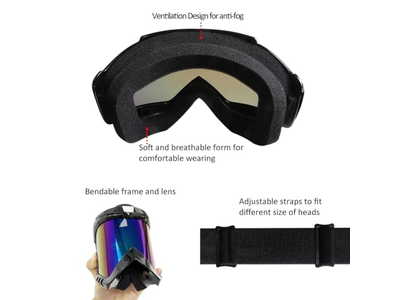 Dirt Bike Goggles ATV Goggles 2 Pack Motorcycle Goggles For Men Women
