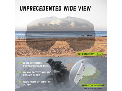 Dirt Bike Goggles Over Glasses Anti-Fog