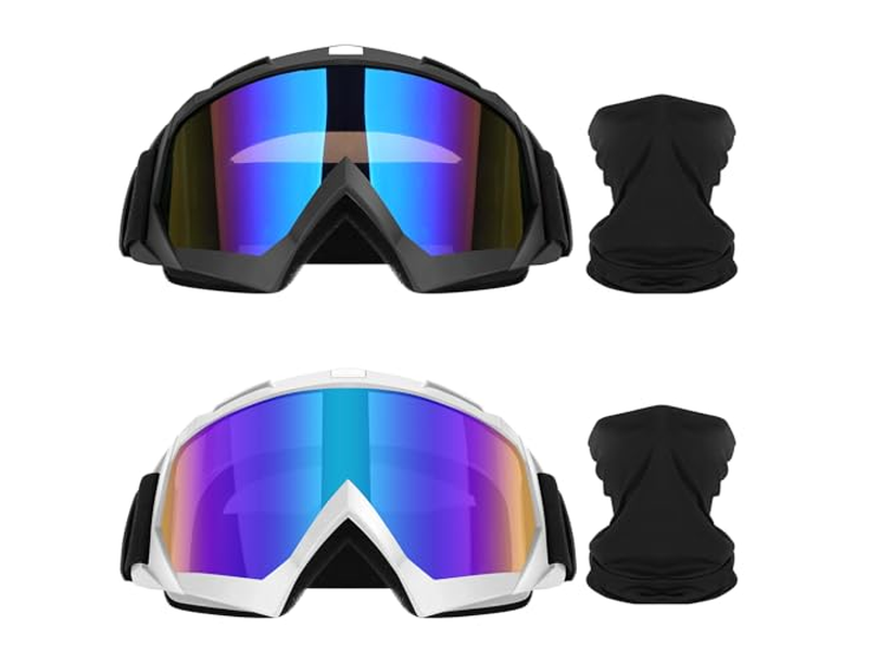 Motorcycle Goggles Dirt Bike Goggles 2 Pack