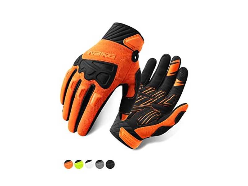 Mountain Bike Gloves for Men Knuckle Guard Padded