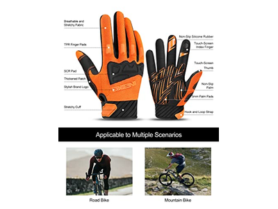 Mountain Bike Gloves for Men Knuckle Guard Padded