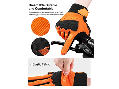 Mountain Bike Gloves for Men Knuckle Guard Padded